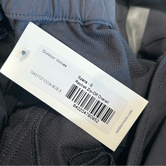 NWT Outdoor voices rectrek zip off overalls women’s
space -‎ dark grey xs small - Picture 8 of 11